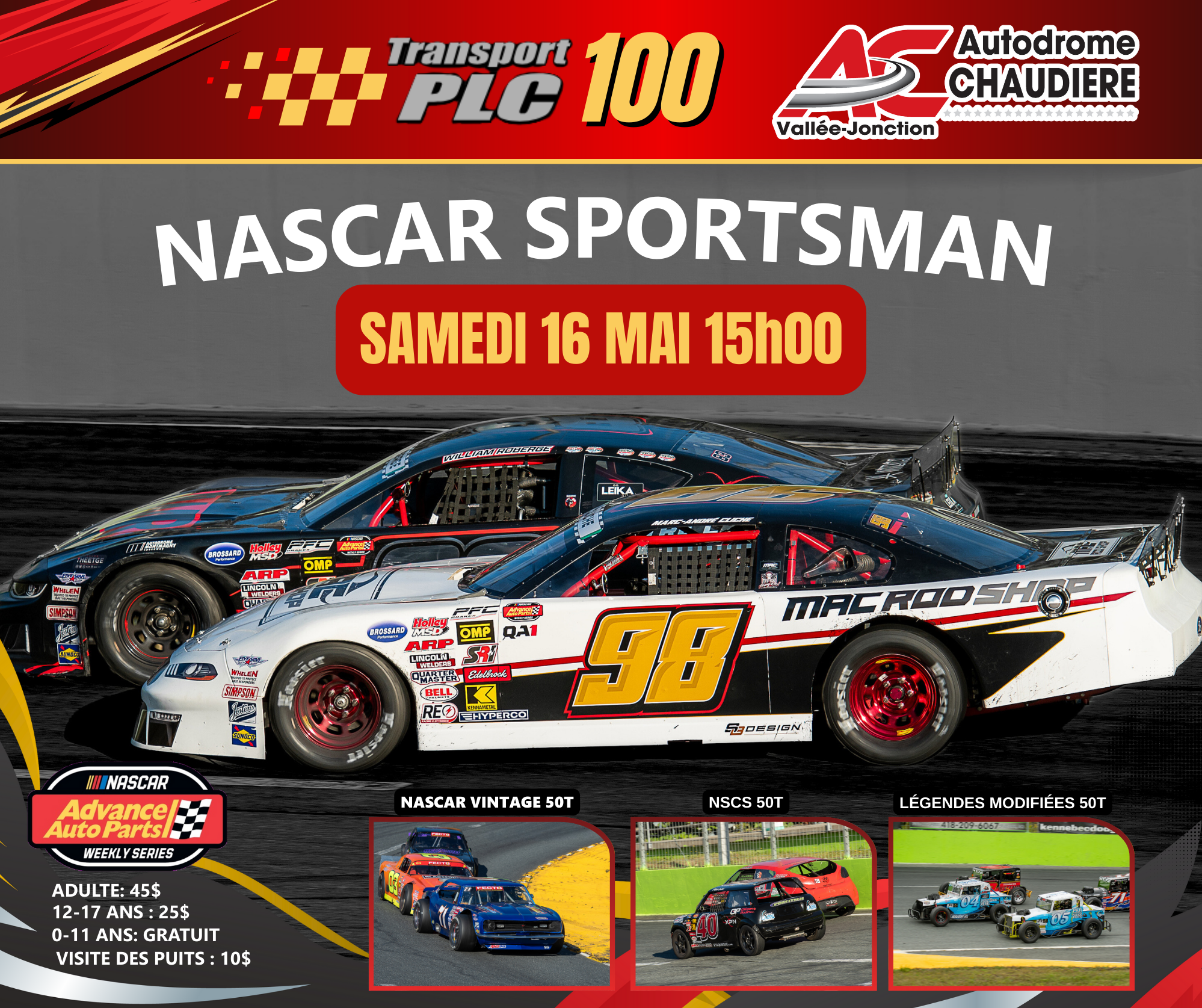 Transport PLC 100 - samedi 16 mai 2026